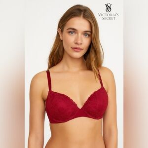 🛍️SALE🛍️ Victoria's Secret® Very Sexy Push-Up Pigeonnant Bra in Burgundy Red